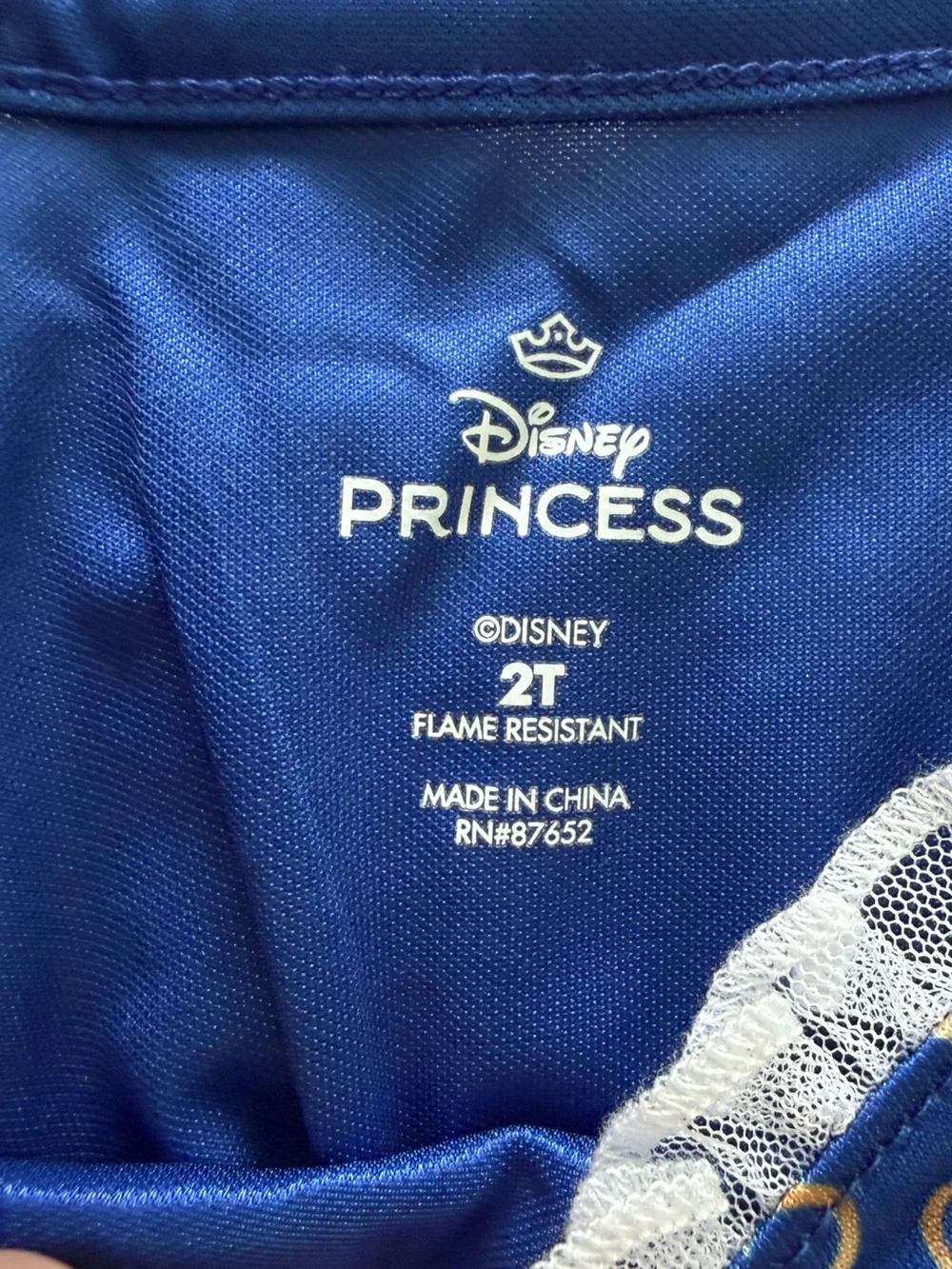 Disney Yellow and Blue Princess Dress with Red Accents